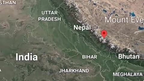 MOUNT EVEREST FROM SPACE । MOUNT EVEREST GOOGLE EARTH । MOUNT EVEREST TOP VIEW ।