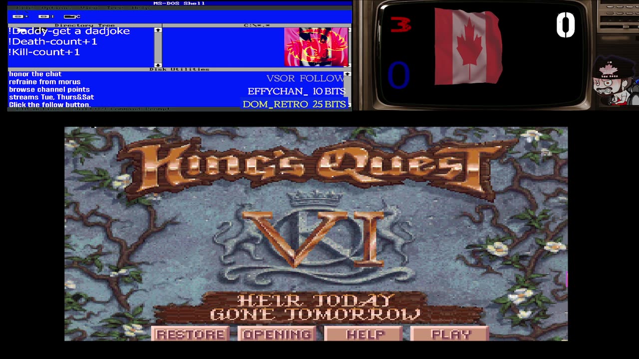 King's Quest V from start-to-finish and some of King's Quest 6