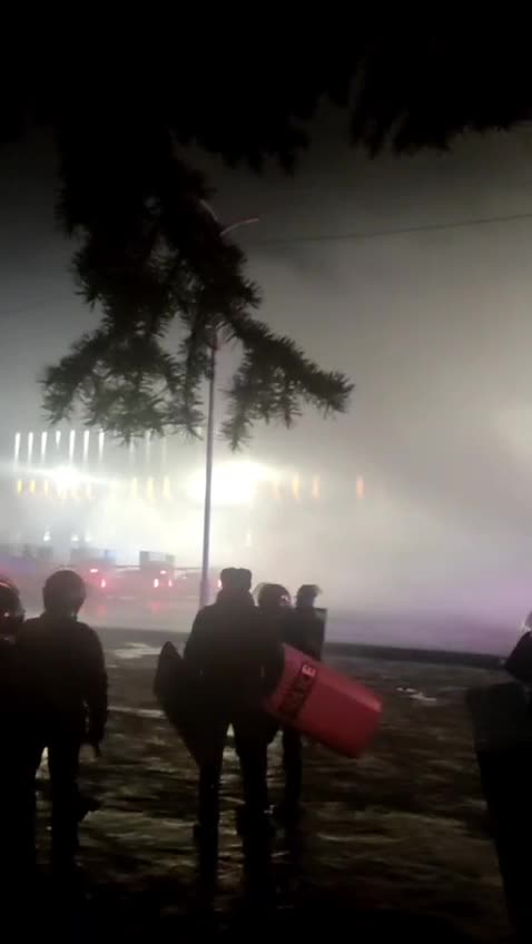 Everything around is in smoke