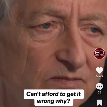 "Godfather of AI": "We Can't Afford To Get It Wrong Because They [AI] Might Take Over"