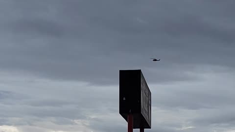 HELICOPTER OVER CHEYENNE WYOMING USA