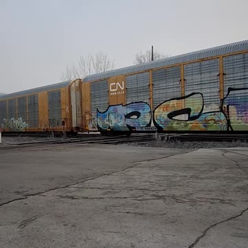 Train graffiti