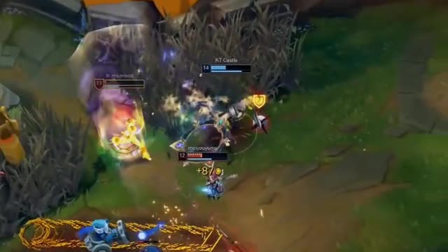 League of Legends game Korean service king operation clip