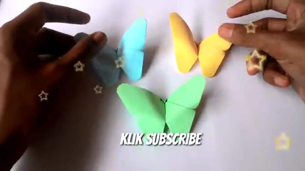 Make origami butterfly