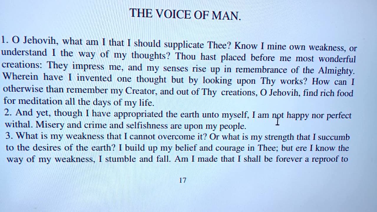 voice of man