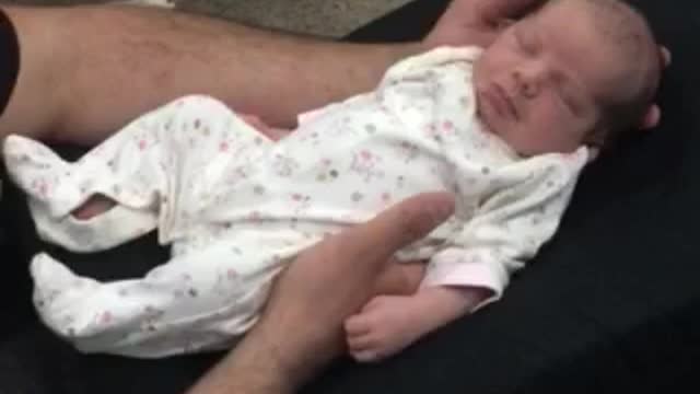 Baby’s first chiropractic adjustment