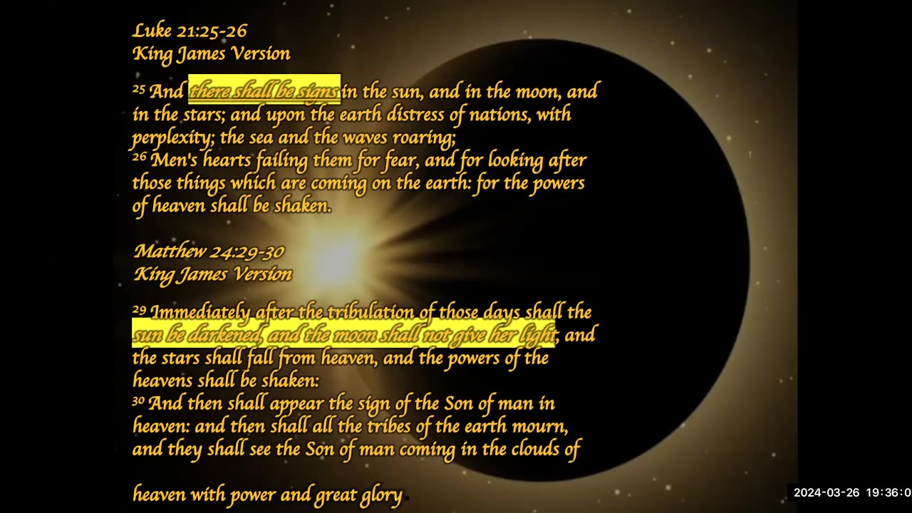 Solar Eclipse 2024: Bible Version_ Dr. Etienne Graves