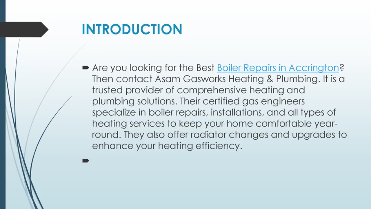 Get The Best Boiler Repairs in Accrington.