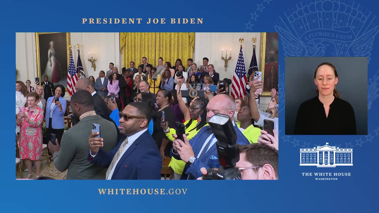 President Biden Welcomes the Las Vegas Aces to Celebrate their 2023 WNBA Championship