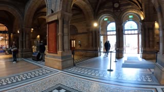 Leaving the Natural history museum. London. Great place. 7th Oct 2022