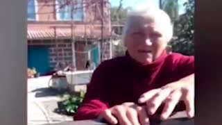 An elderly woman from Mariupol shares her impressions