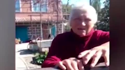 An elderly woman from Mariupol shares her impressions