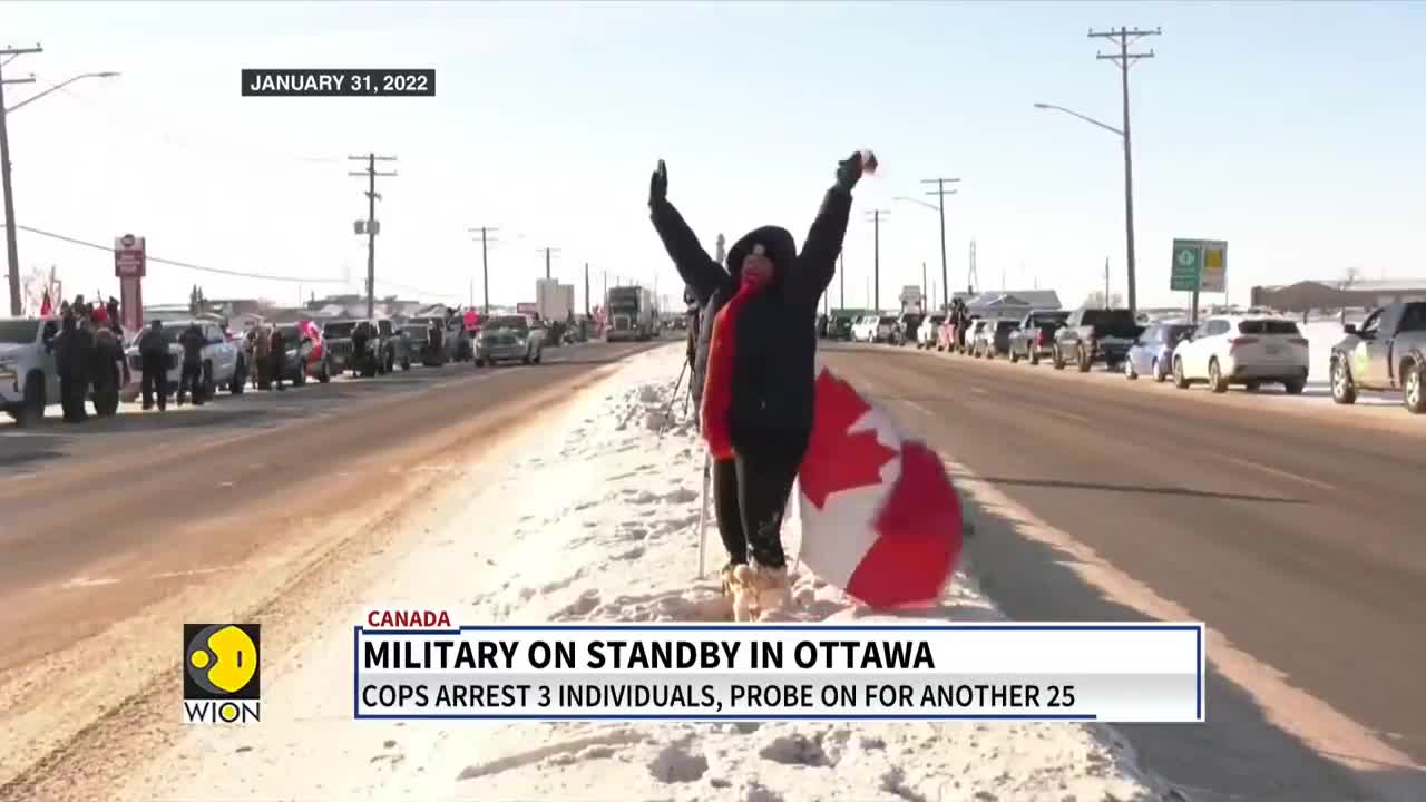 Canada: Military on standby in Ottawa as trucker protest continues