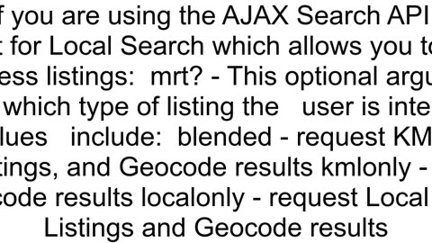 Search address on Google Map API