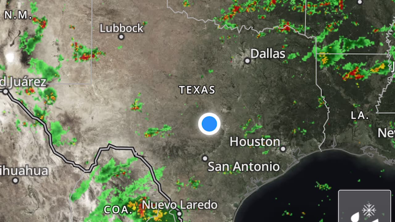 Strange wobbles on weather radar