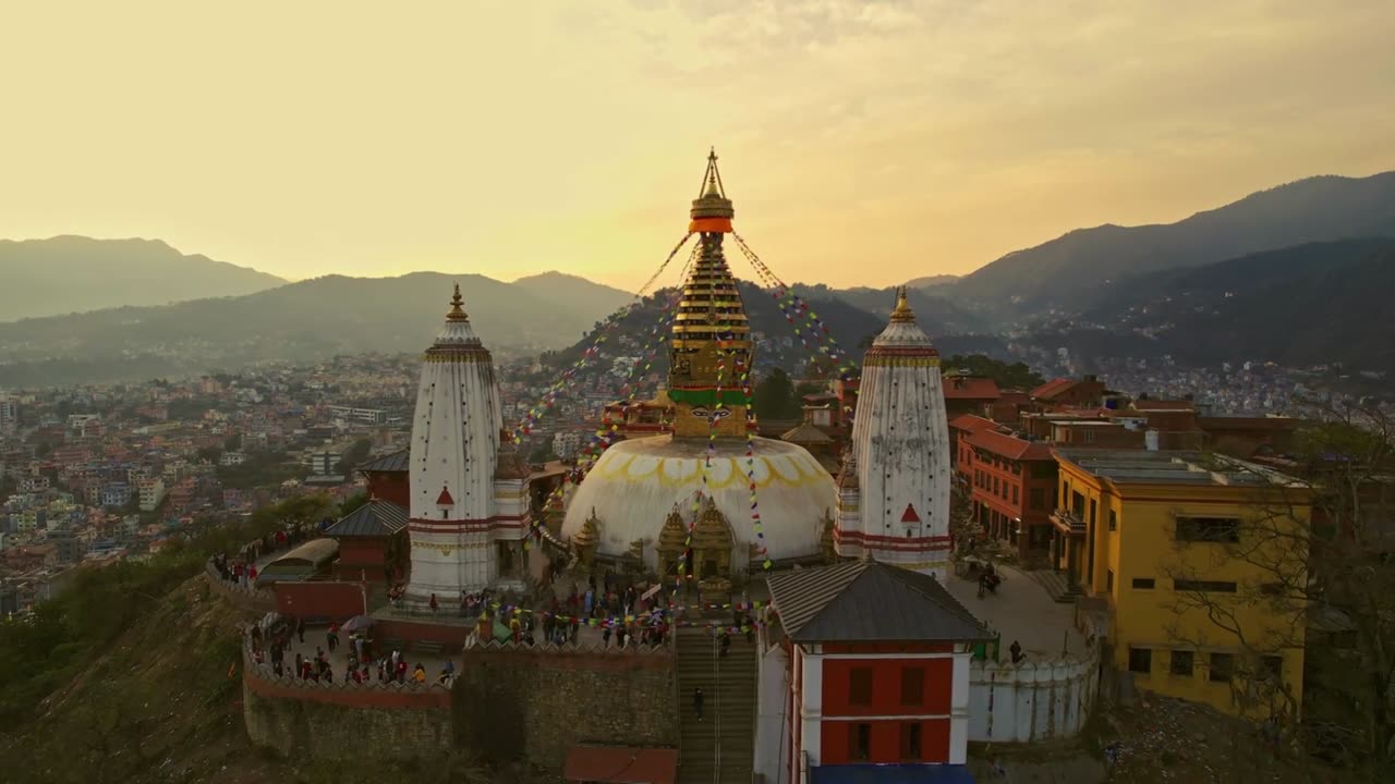 Showyambhunath Or Monkey Temple, Kathmandu, Nepal