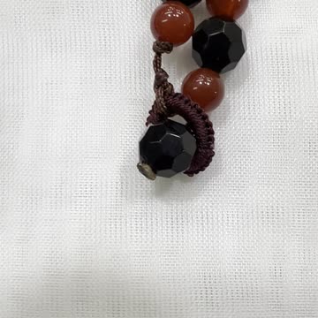 Handmade Unique 24” Necklace with Crystals, Carnelian, Tibetan Beads Pendant