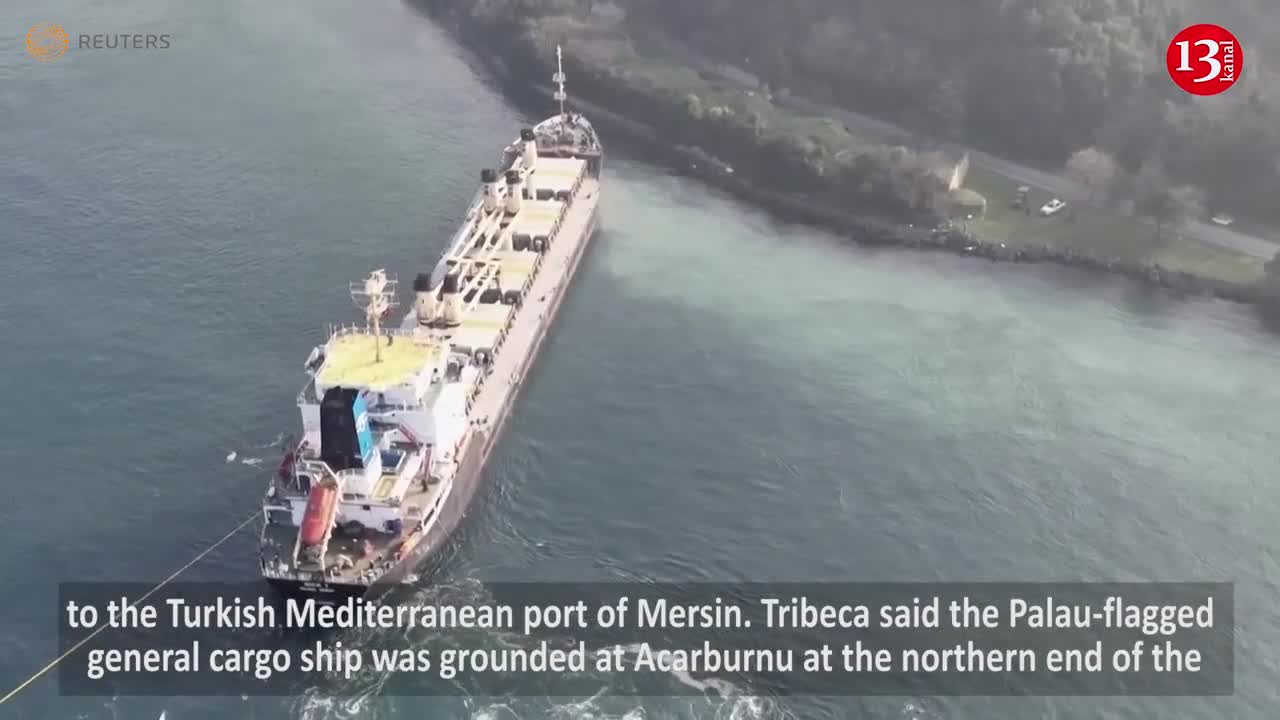Cargo ship arriving from Ukraine blocks Bosphorus strait: Movement stopped - DRONE FOOTAGE