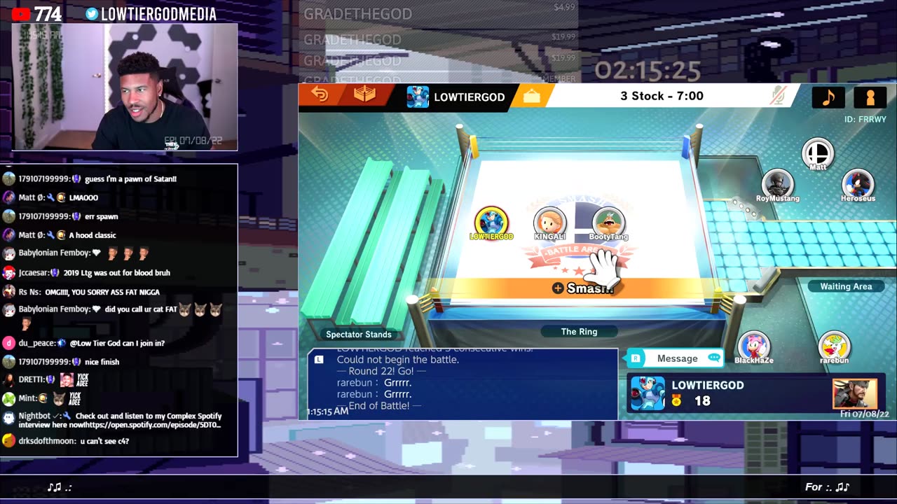 [7.7.22, Troll Threats] LOW TIER GOD YOUTUBE LIVE STREAM 🛑 Dnf SMASH ETC Donat E [9-rOHQ59PG0]