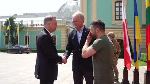 Зеленський у Києві зустрівся з президентами Польщі та Литви