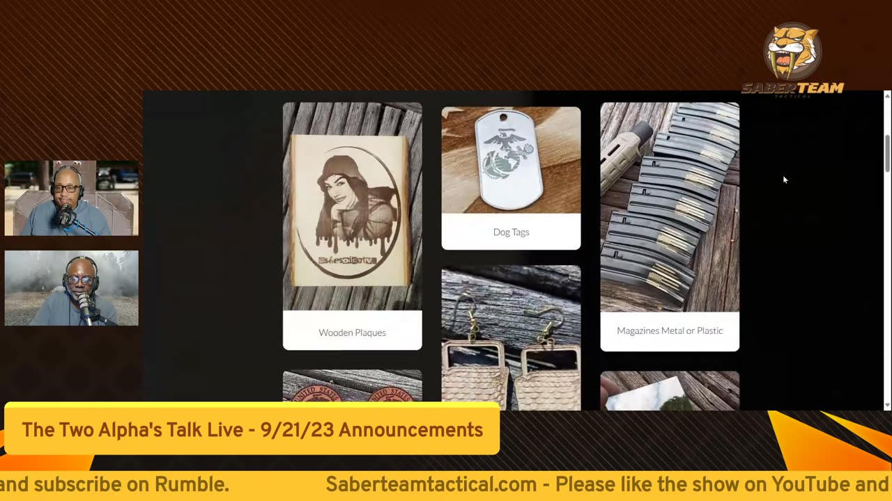 The Two Alpha's Talk Live - 9/21/23 Announcements
