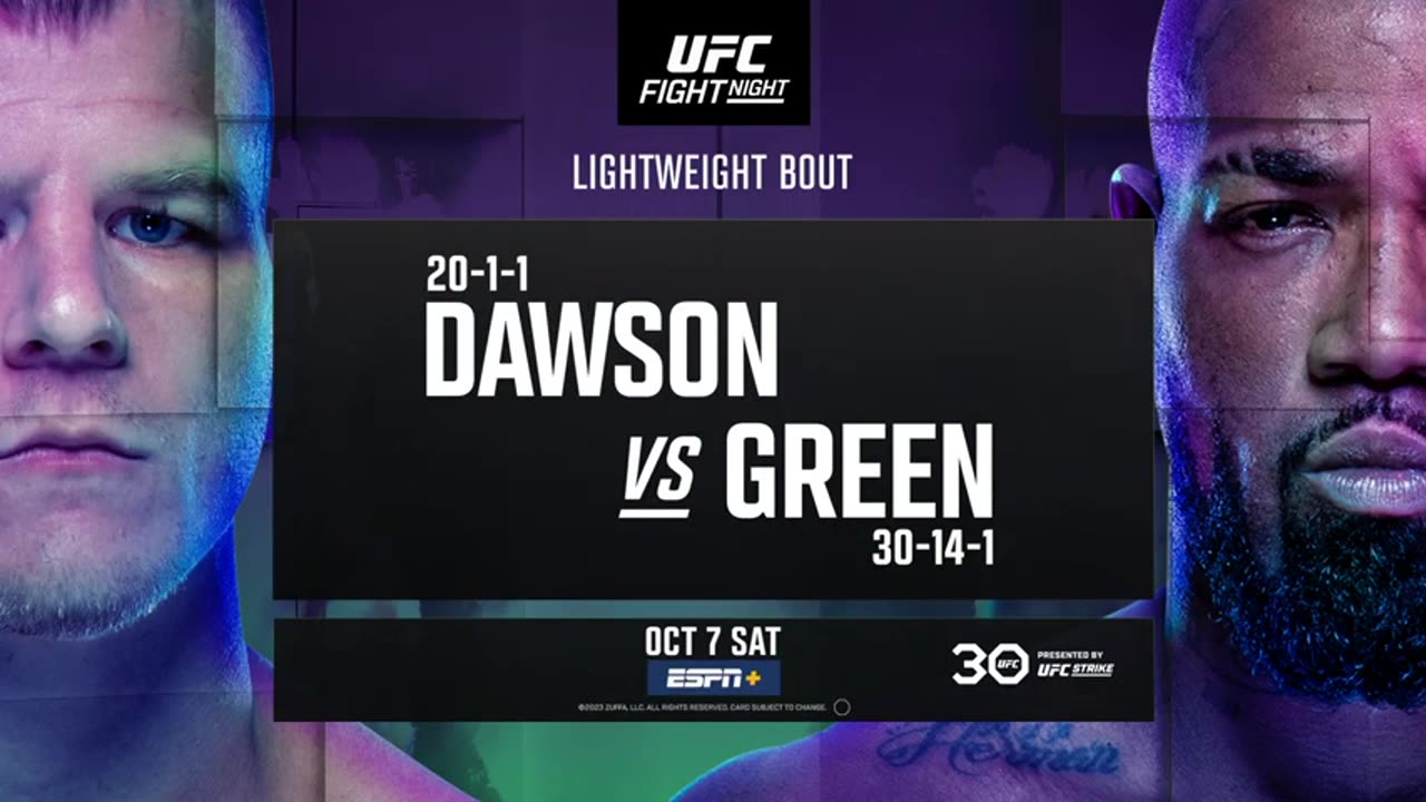 UFC Vegas 80: Dawson vs Green - Otcober 7 l Fight Promo