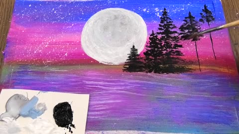 How to Draw Easy Landscape Tutorial Compilation #1｜Satisfying Acrylic Painting With Piping Bags ASMR