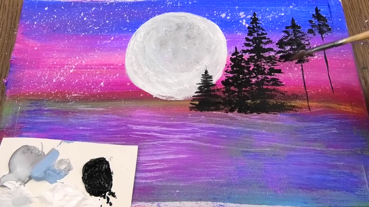 How to Draw Easy Landscape Tutorial Compilation #1｜Satisfying Acrylic Painting With Piping Bags ASMR