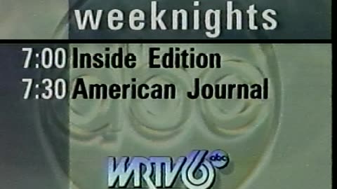 June 7, 1996 - WRTV Promo for 'Inside Edition' & 'American Journal'