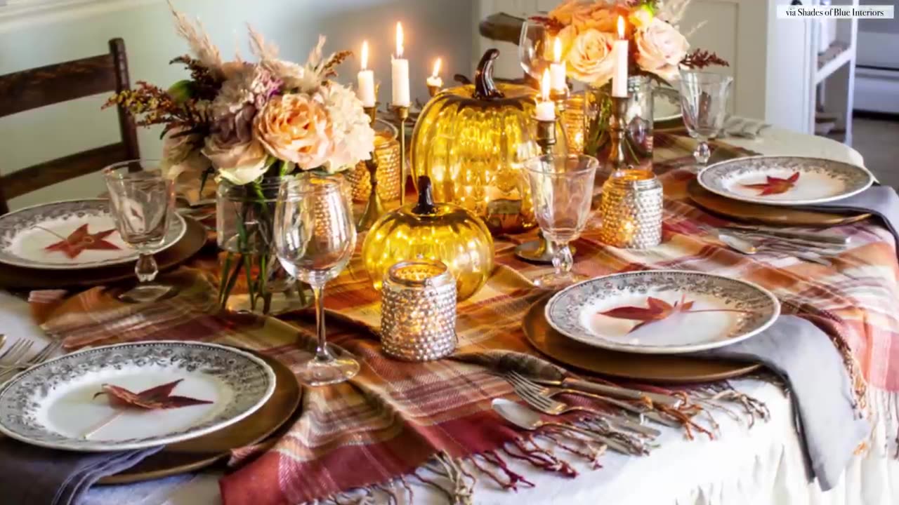 How to Set a Gorgeous Holiday Table - Thanksgiving Edition | Julie Khuu