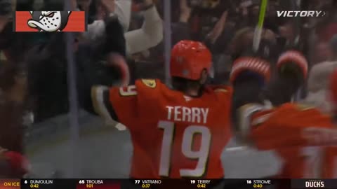 Troy Terry, the ice wizard! 🎩✨ He scores the winning goal with 26 seconds left! #NHL #HockeyNight