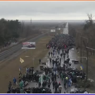Ukrainians Block Road To Nuclear Power Plant