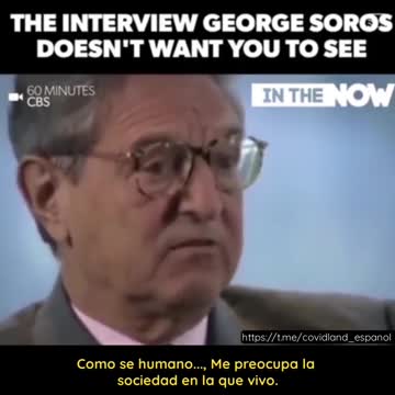 George Soros: "Básicamente, estoy allí para ganar dinero"