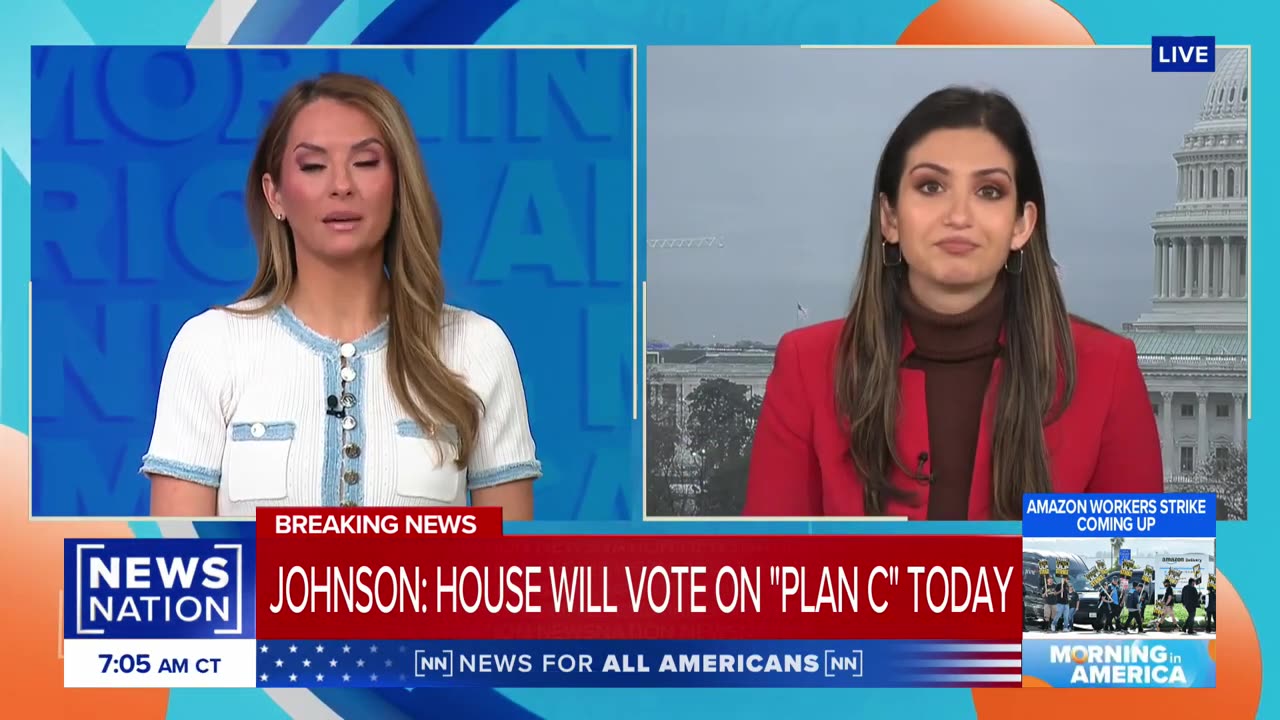 House to vote on Speaker Johnson's plan C to avoid a shutdown | Morning in America