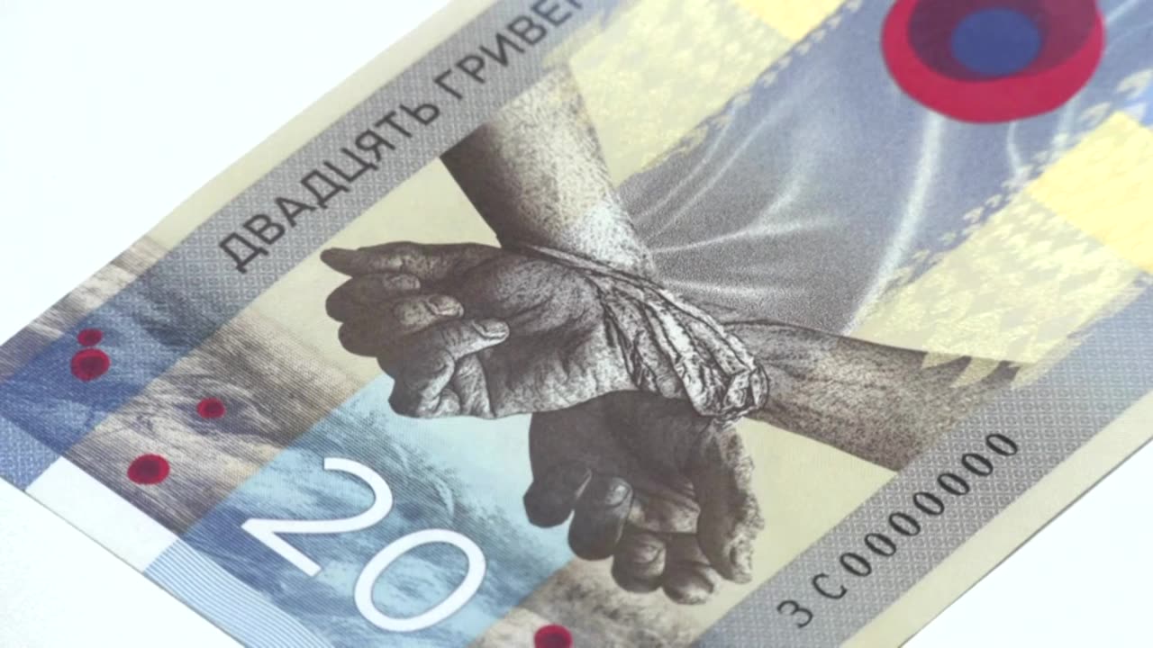 New Ukraine banknote marks war anniversary