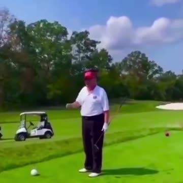 Trump Insults Biden While Golfing