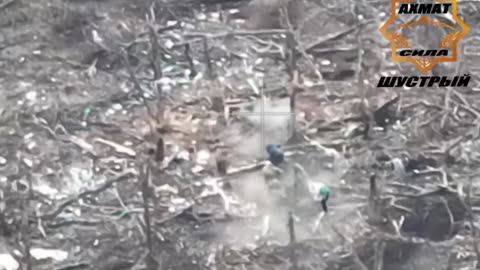 Akhmat Special Forces Storm a Ukrainian Strongpoint