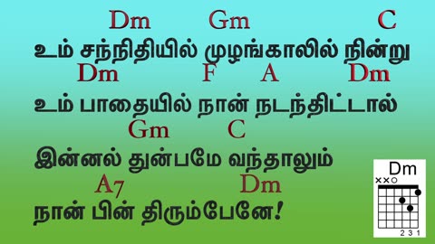 உம்மையே நான் நேசிப்பேன்(Ummayae naan naesepaen )-Chords and lyrics (Cover)