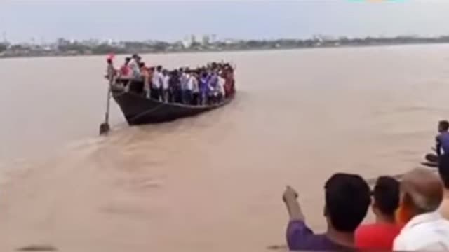 Taking a ride on a boat - Funny video