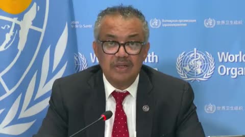 WHO director and former marxist terrorist leader Tedros speaking today about 'Covid'...