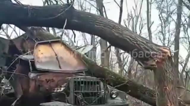 A broken column of the Armed Forces of Ukraine in Chernihiv