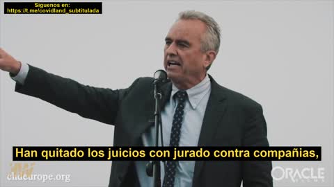 Robert Kennedy, Jr en la protesta contra el Pase Verde en Milán