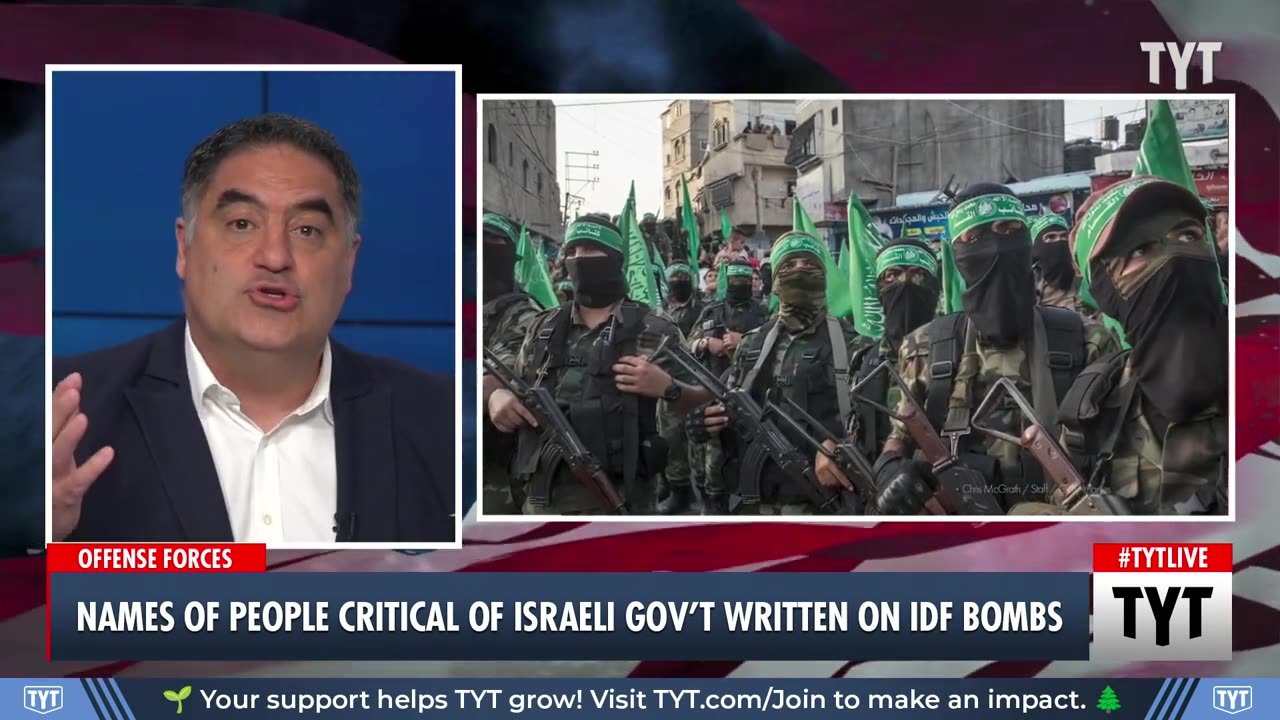 Cenk Uygur's Name Written On An Israeli Bomb