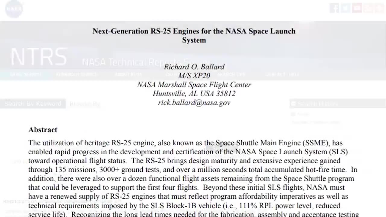 Rocket Engine Testing by NASA