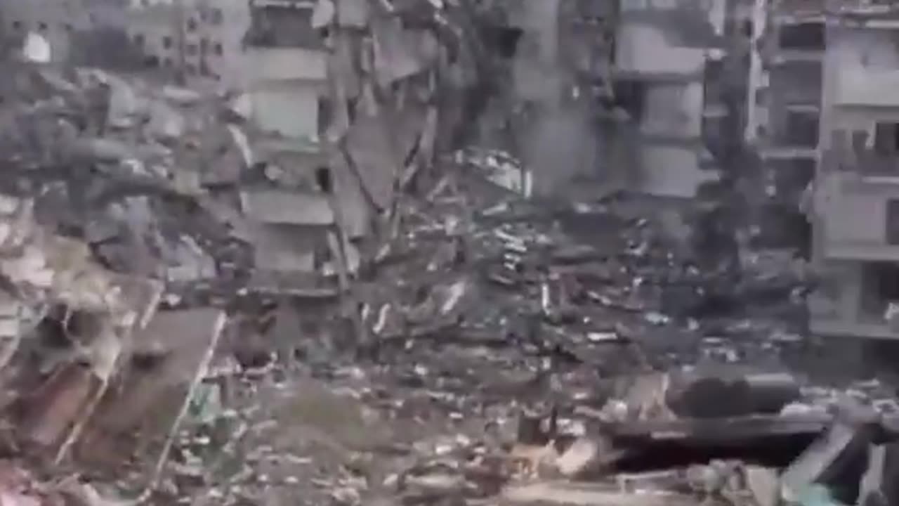 Extent of the damage in Tal al-Hawa, a neighborhood in Gaza City