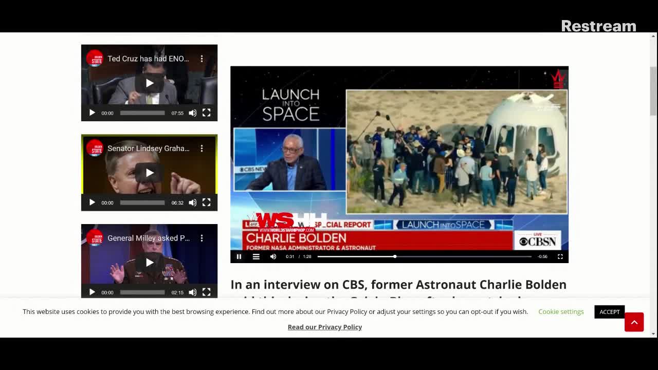 Liberal astronaut says racist remark on live tv