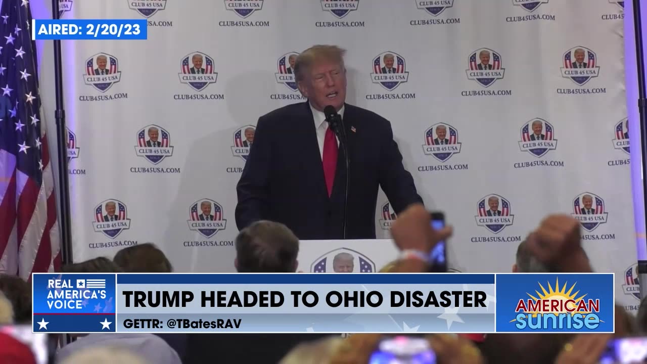 President Trump BLASTS Biden for his response, or lack there of, to the disaster in Ohio