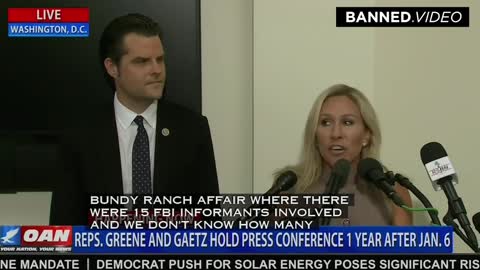 MTG and Gaetz Bring Up Fed False Flags During Jan 6th Press Conference