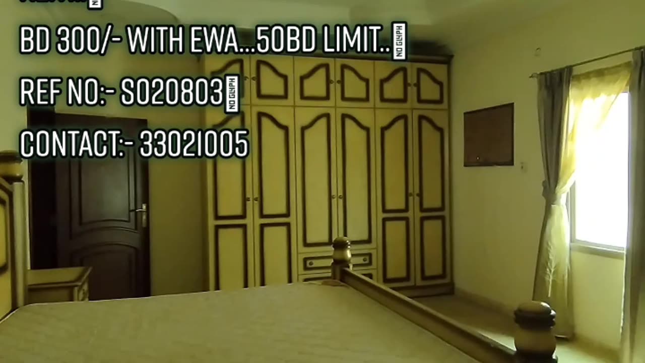 Maqsha:-2Bhk Spacious Flat on Rent with Ewa..