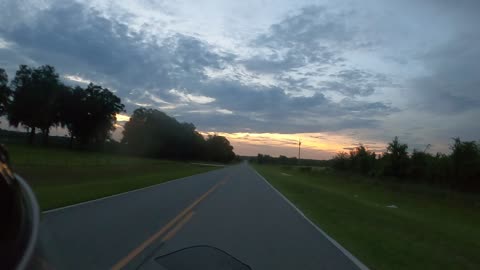 KLR 650 Sunset Ride